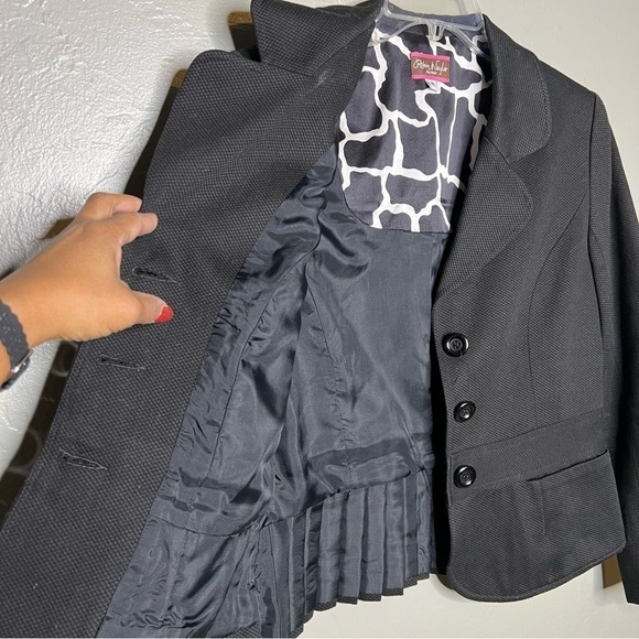 Robin Naylor Cotton/Silk Pleated Blazer - Picture 6 of 6